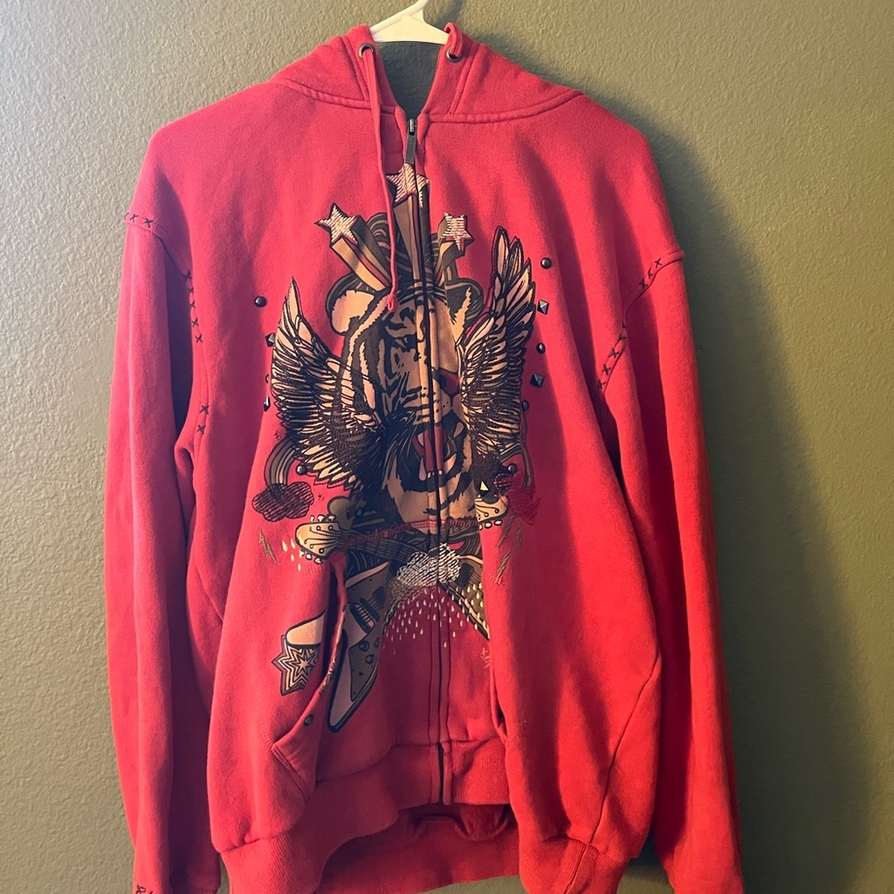 MARC ECHO y2k zip up hoodie